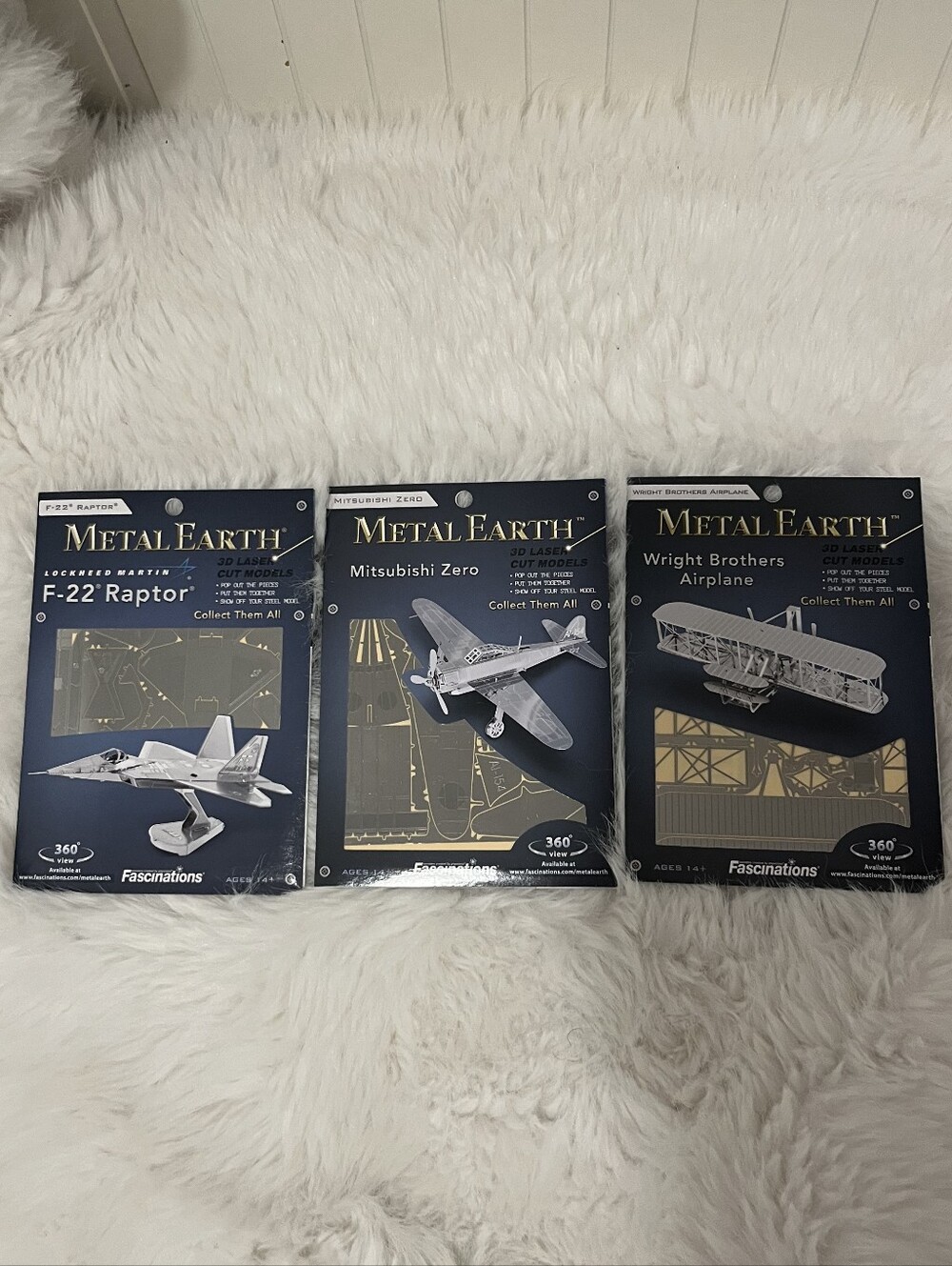 Metal Earth Kids Building Set - Silver Metal Aircraft Models